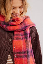 Load image into Gallery viewer, FREE PEOPLE-HIGHLAND PLAID SKINNY SCARF
