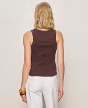 Load image into Gallery viewer, SANCTUARY- FRIDAY RIB TANK IN RICH SOIL
