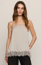 Load image into Gallery viewer, Z SUPPLY-ROSELLE LACE CAMI IN FROSTED PEARL
