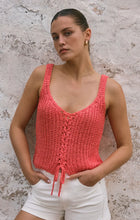 Load image into Gallery viewer, Z SUPPLY- TATE LACE UP SWEATER TOP
