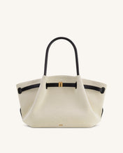 Load image into Gallery viewer, JW PEI- HANA MEDIUM TOTE BAG IN BLACK CANVAS
