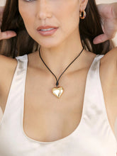 Load image into Gallery viewer, ETTIKA-HEART PENDANT ADJUSTABLE CORD NECKLACE
