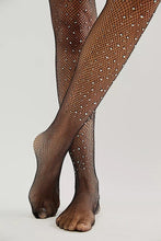 Load image into Gallery viewer, FREE PEOPLE- GLITTER FISHNET TIGHTS
