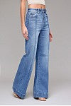 Load image into Gallery viewer, HIDDEN-MEDIUM LIGHT PINTUCK- 33” INSEAM FLARE
