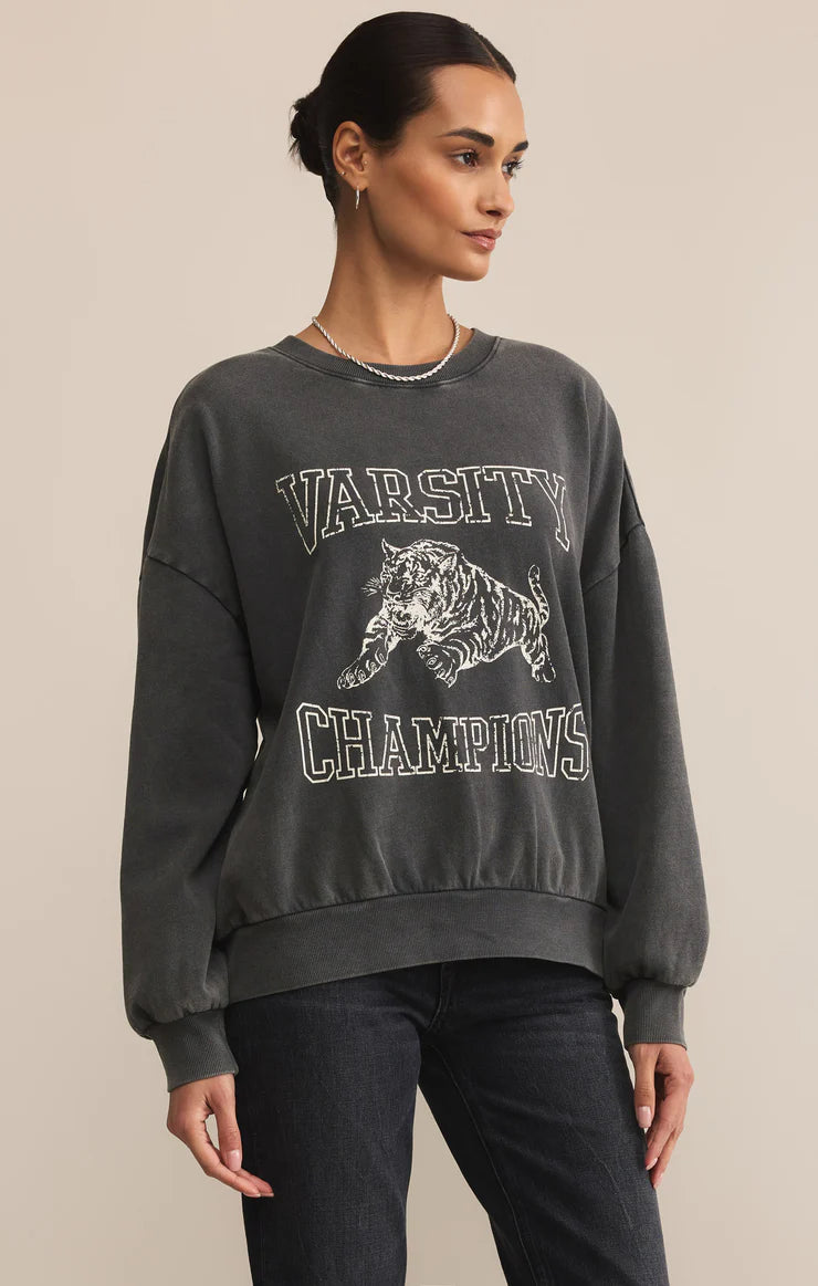 Z SUPPLY-VARSITY SUNDAY SWEATSHIRT