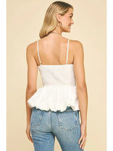 Load image into Gallery viewer, PINCH-BUBBLED HEM SLEEVELESS TOP
