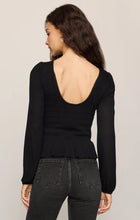 Load image into Gallery viewer, Z SUPPLY-CAREY SMOCKED PEPLUM TOP
