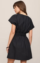 Load image into Gallery viewer, Z SUPPLY- SANNA POPLIN MINI DRESS IN BLACK
