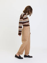 Load image into Gallery viewer, DAZE-VILLA DRAWSTRING BARREL LEG PANT IN LATTE
