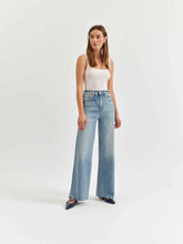 Load image into Gallery viewer, DAZE-FAR OUT HIGH RISE WIDE LEG FOOLS GOLD FOOLS
