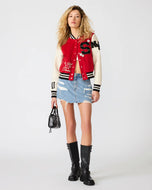 STEVE MADDEN-ROONEY JACKET LAVA FLOW