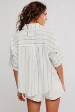Load image into Gallery viewer, FREE PEOPLE-SEASIDE COTTON STRIPE SHIRT
