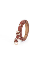 Load image into Gallery viewer, ETTIKA-CLASSIC STUDDED SKINNY BELT
