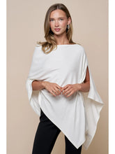 Load image into Gallery viewer, BLUE BLUSH-KNIT CAPE TOP
