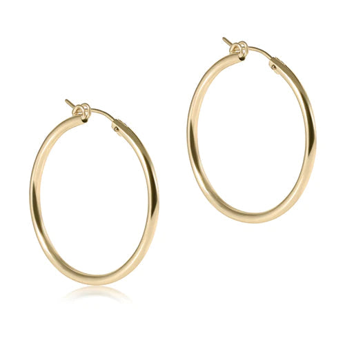 ENEWTON-ROUND GOLD 1.25 HOOP-SMOOTH
