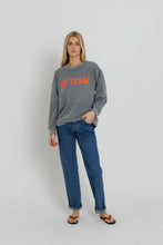 Load image into Gallery viewer, SUNNY SOMEWHERE- GO TEAM OVERSIZED SWEATSHIRT
