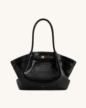 Load image into Gallery viewer, JW PEI-HANA LARGE TOTE BAG BLACK CROC
