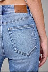 Load image into Gallery viewer, HIDDEN-MEDIUM LIGHT PINTUCK- 33” INSEAM FLARE
