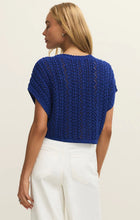 Load image into Gallery viewer, Z SUPPLY-BALLAST CROCHET TOP IN NAUTICAL BLUE
