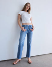 Load image into Gallery viewer, DAZE-REBEL MID RISE SLIM STRAIGHT JEAN
