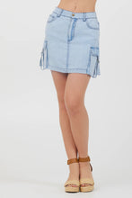 Load image into Gallery viewer, VINTAGE HAVANA- DENIM CARGO SKIRT
