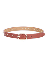 Load image into Gallery viewer, ETTIKA-BOYFRIEND STUD BELT IN COGNAC
