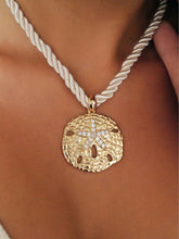 Load image into Gallery viewer, ETTIKA-SAND DOLLAR PENDANT NECKLACE
