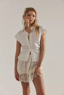 FREE PEOPLE-MEET IN THE MIDDLE HALF SLIP SKIRT