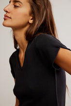 Load image into Gallery viewer, FREE PEOPLE-THE TEE THAT GOT AWAY BLACK
