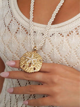Load image into Gallery viewer, ETTIKA-SAND DOLLAR PENDANT NECKLACE

