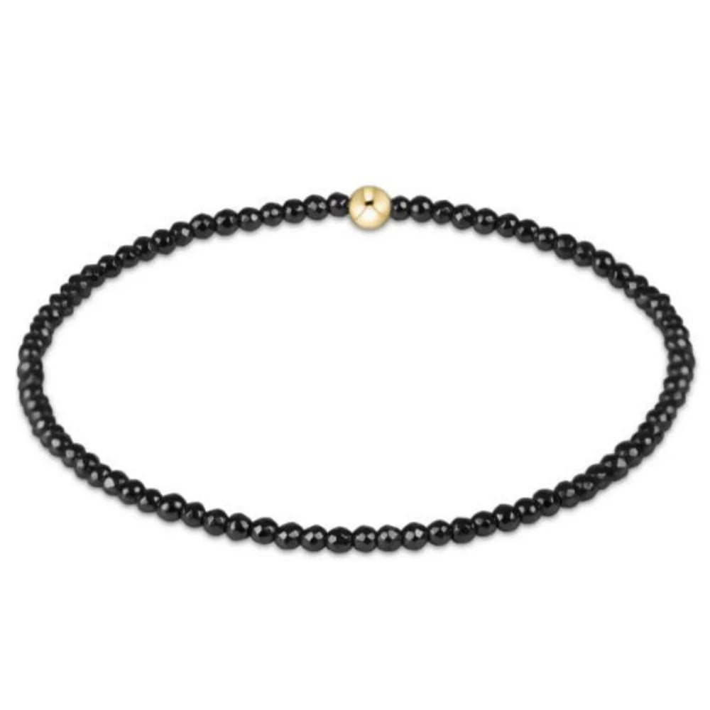 ENEWTON-FACETED HEMATITE 2MM BEAD BRACELET