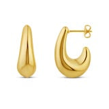 Load image into Gallery viewer, JTG-DOME HOOP EARRINGS

