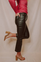 Load image into Gallery viewer, DAZE- SHY GIRL FAUX LEATHER CROP
