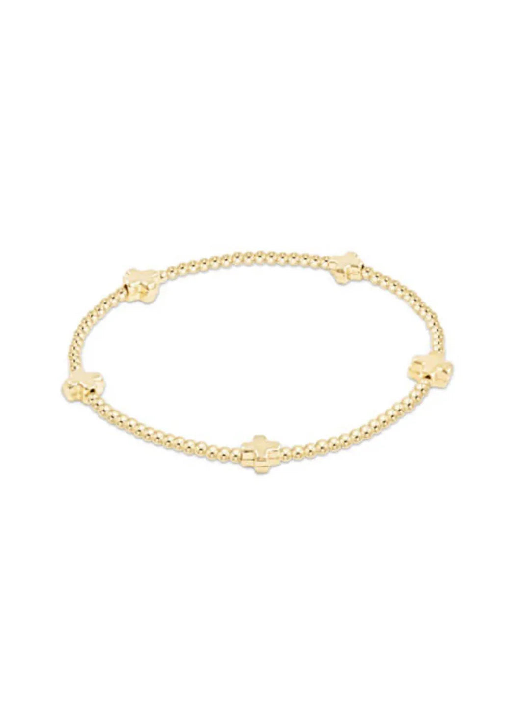 ENEWTON-SIGNATURE CROSS SMALL GOLD PATTERN 2MM-GOLD