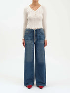 DAZE-MADISON MID RISE WIDE LEG JEAN