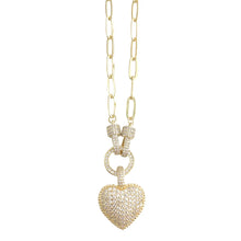 Load image into Gallery viewer, GEMELLI-EMMIE HEART PENDANT NECKLACE
