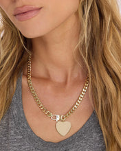 Load image into Gallery viewer, MELINDA MARIA- JULIAN XL HEART CUBAN CHAIN NECKLACE 18”
