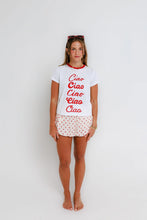 Load image into Gallery viewer, SUNNY SOMEWHERE-CIAO CIAO RINGER TEE
