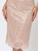 Load image into Gallery viewer, BERRY MELLOW- SEQUIN MIDI SKIRT
