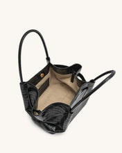 Load image into Gallery viewer, JW PEI-HANA MEDIUM TOTE BAG-BLACK CROC
