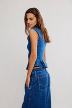 Load image into Gallery viewer, FREE PEOPLE-DYLAN DENIM VEST
