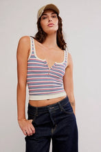Load image into Gallery viewer, FREE PEOPLE-STRIPED SIMPLY SOFT CAMI
