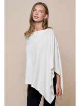 Load image into Gallery viewer, BLUE BLUSH-KNIT CAPE TOP
