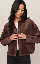 Load image into Gallery viewer, Z SUPPLY- ALL DAY CROPPED SUEDE JACKET
