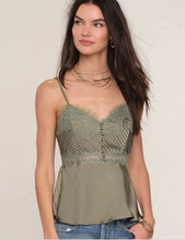 Load image into Gallery viewer, HEARTLOOM-JOELLE CAMI IN OLIVE
