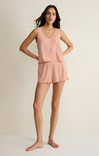 Load image into Gallery viewer, Z SUPPLY-DAWN SMOCKED RIB SHORT IN BELLINI
