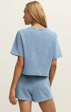 Load image into Gallery viewer, Z SUPPLY-CURRAN KNIT DENIM SWEATSHIRT
