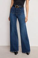 GOOD AMERICAN-SOFT TECH GOOD PALAZZO JEAN