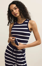 Load image into Gallery viewer, Z SUPPLY-LUXE STRIPE TANK IN ECIPSE

