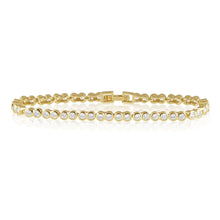 Load image into Gallery viewer, SAHIRA-BEZEL TENNIS BRACELET (6.5)
